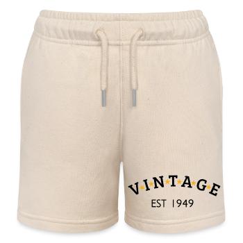 Jahrgang ist 1949 - Kinder Organic Joggingshorts Mini Bolter von Stanley/Stella - Natur - Vorne