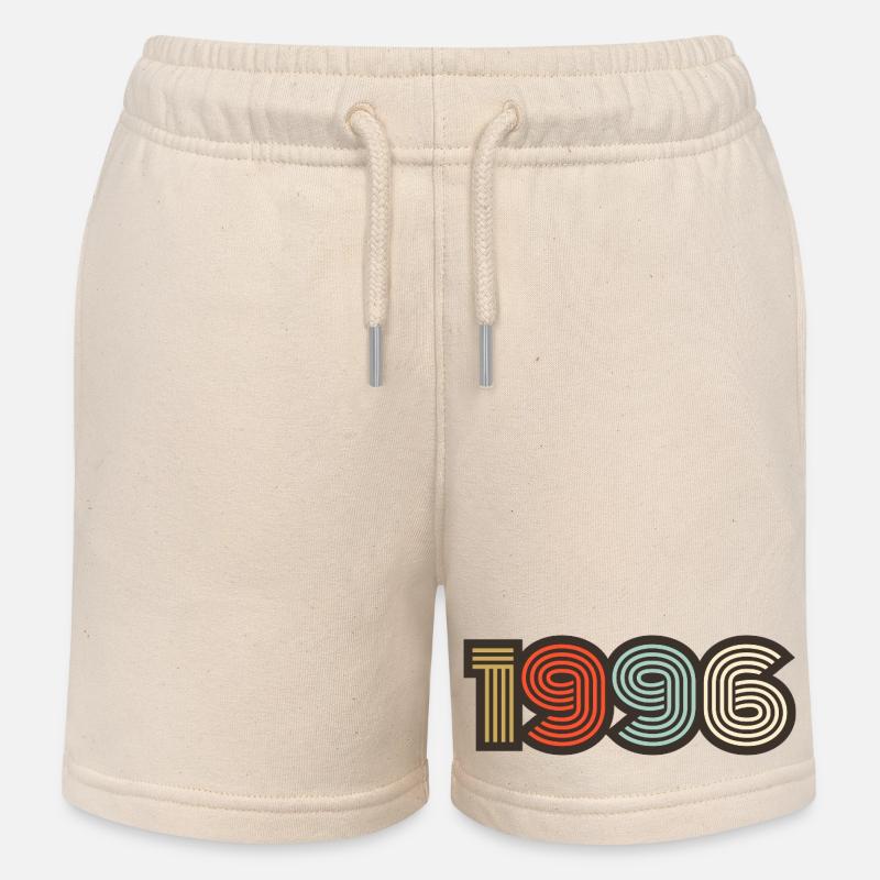 1996 rétro vintage - Short de jogging enfant bio Stanley/Stella - écru doux