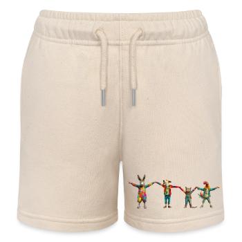 Town Musicians "Team" - Kids Organic Sweat Shorts by Stanley/Stella - soft Ecru - Front