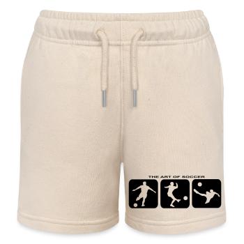 Fussball Soccer Trikot Sport Football Tor Fun - Kinder Organic Joggingshorts Mini Bolter von Stanley/Stella - Natur - Vorne