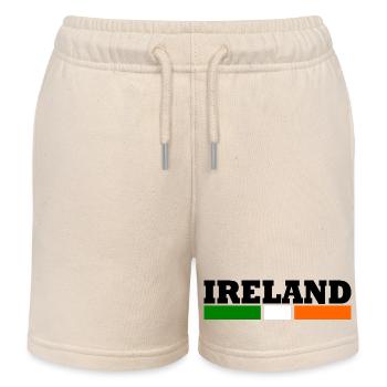 Cool Ireland flag - Kids Organic Sweat Shorts by Stanley/Stella - soft Ecru - Front