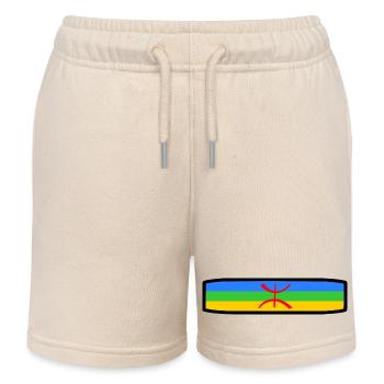 Amazigh Flagge - Kinder Organic Joggingshorts Mini Bolter von Stanley/Stella - Natur - Vorne