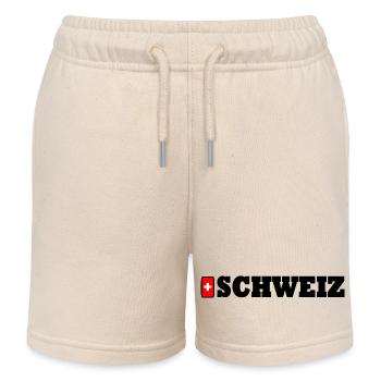 Switzerland - Kids Organic Sweat Shorts by Stanley/Stella - soft Ecru - Front