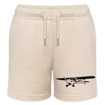 Piper Cub - Short de jogging enfant bio Stanley/Stella - écru doux - Devant