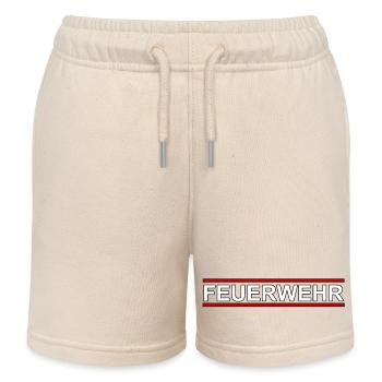 Feuerwehr T-Shirt | Freiwillige Feuerwehr - Kinder Organic Joggingshorts Mini Bolter von Stanley/Stella - Natur - Vorne