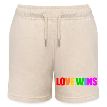 Love wins - Kinder Organic Joggingshorts Mini Bolter von Stanley/Stella - Natur - Vorne