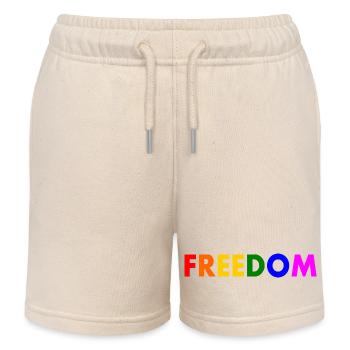 Freedom - Kids Organic Sweat Shorts by Stanley/Stella - soft Ecru - Front