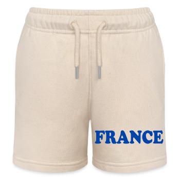 France - Short de jogging enfant bio Stanley/Stella - écru doux - Devant