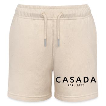 2022 Hochzeitstag verheiratete Frauen - Kinder Organic Joggingshorts Mini Bolter von Stanley/Stella - Natur - Vorne