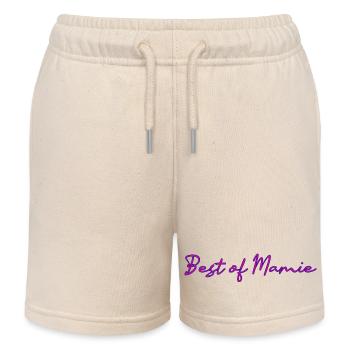 MAMIE. FÊTE DES MÈRES. BONNE FÊTE MAMIE. JE T'AIME - Short de jogging enfant bio Stanley/Stella - écru doux - Devant