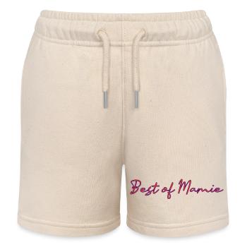 MAMIE. FÊTE DES MÈRES. BONNE FÊTE MAMIE. JE T'AIME - Short de jogging enfant bio Stanley/Stella - écru doux - Devant