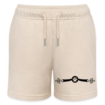 hund pfote symbol - Kinder Organic Joggingshorts Mini Bolter von Stanley/Stella - Natur - Vorne