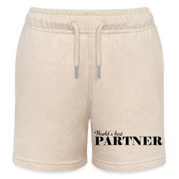 der weltbeste Partner - Kinder Organic Joggingshorts Mini Bolter von Stanley/Stella - Natur - Vorne