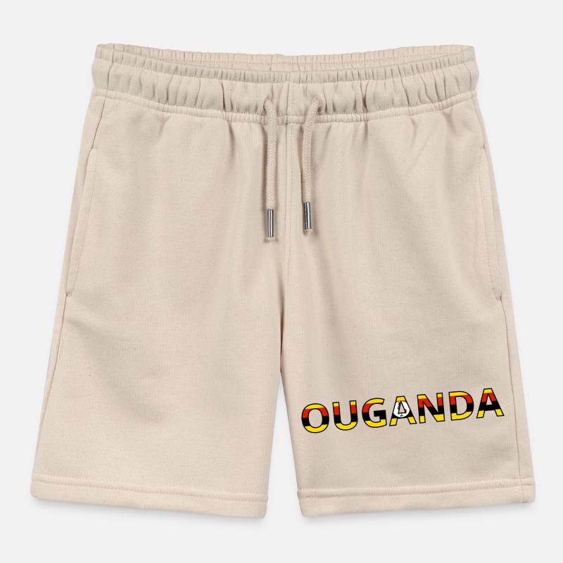 Drapeau Ouganda Short de jogging enfant bio Stanley/Stella
