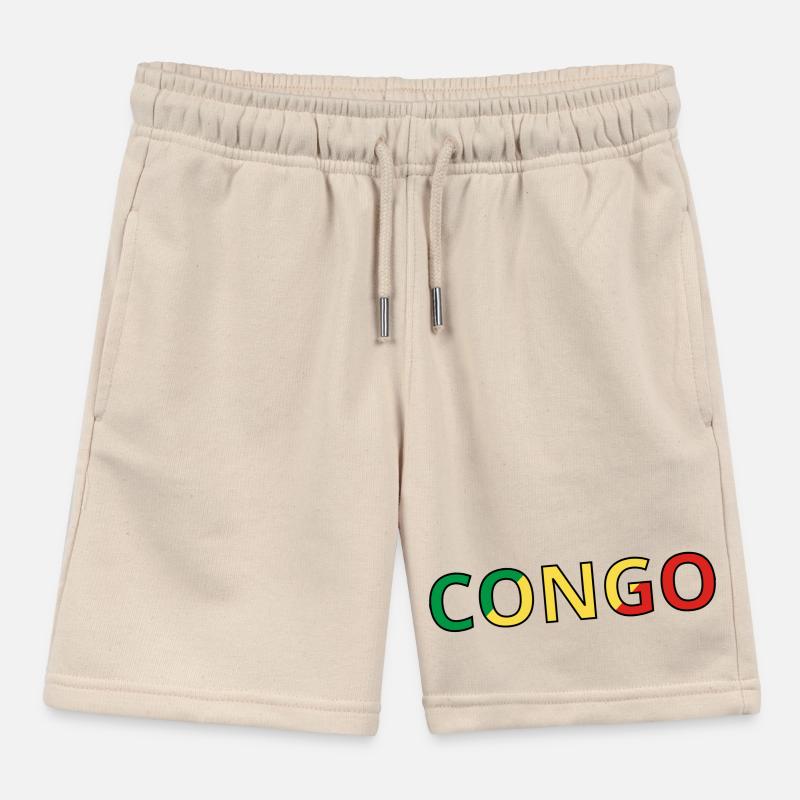 Drapeau Congo Short de jogging enfant bio Stanley/Stella