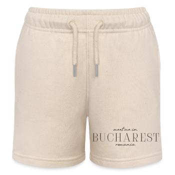 Entdecke Bukarest mit diesem einzigartigen T-Shirt - Kinder Organic Joggingshorts Mini Bolter von Stanley/Stella - Natur - Vorne