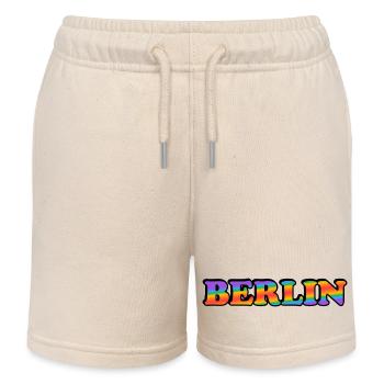 Schwules Berlin - Kinder Organic Joggingshorts Mini Bolter von Stanley/Stella - Natur - Vorne