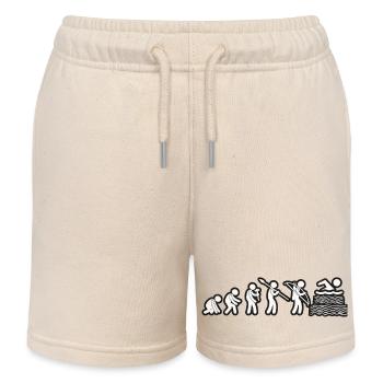 Evolution Swimming White Grunge - Kinder Organic Joggingshorts Mini Bolter von Stanley/Stella - Natur - Vorne