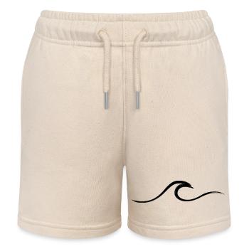Vague vague Surf Eau Rat Surfer - Short de jogging enfant bio Stanley/Stella - écru doux - Devant
