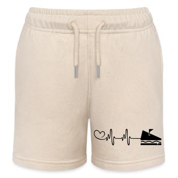 Sandwich Puls Herz - Kinder Organic Joggingshorts Mini Bolter von Stanley/Stella - Natur - Vorne