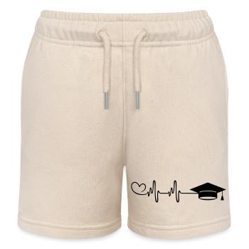 Student mütze Puls Herz - Kinder Organic Joggingshorts Mini Bolter von Stanley/Stella - Natur - Vorne