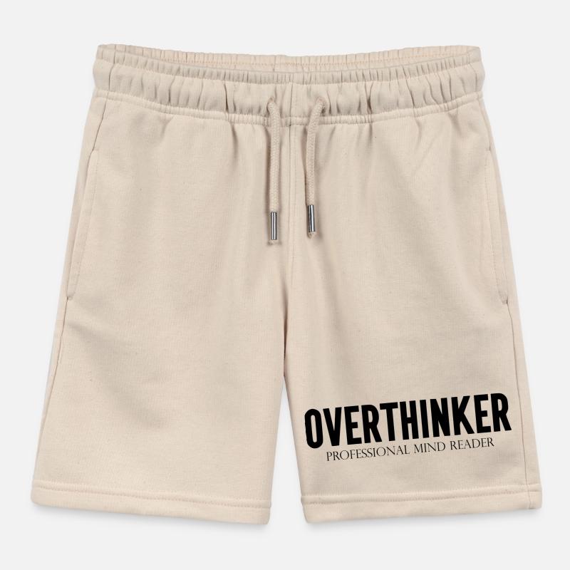 DZ00015 Overthinker Professional Mind Reader Kids Organic Sweat Shorts by Stanley/Stella