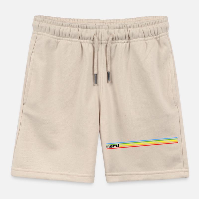 NERDY forever - nerd Rainbow Kids Organic Sweat Shorts by Stanley/Stella