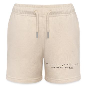 Victor H - Short de jogging enfant bio Stanley/Stella - écru doux - Devant