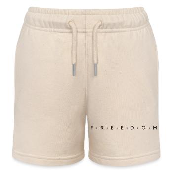 Liberté - Short de jogging enfant bio Stanley/Stella - écru doux - Devant