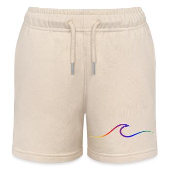 Vague vague Surf Eau Rat Surfer - Short de jogging enfant bio Stanley/Stella - écru doux - Devant