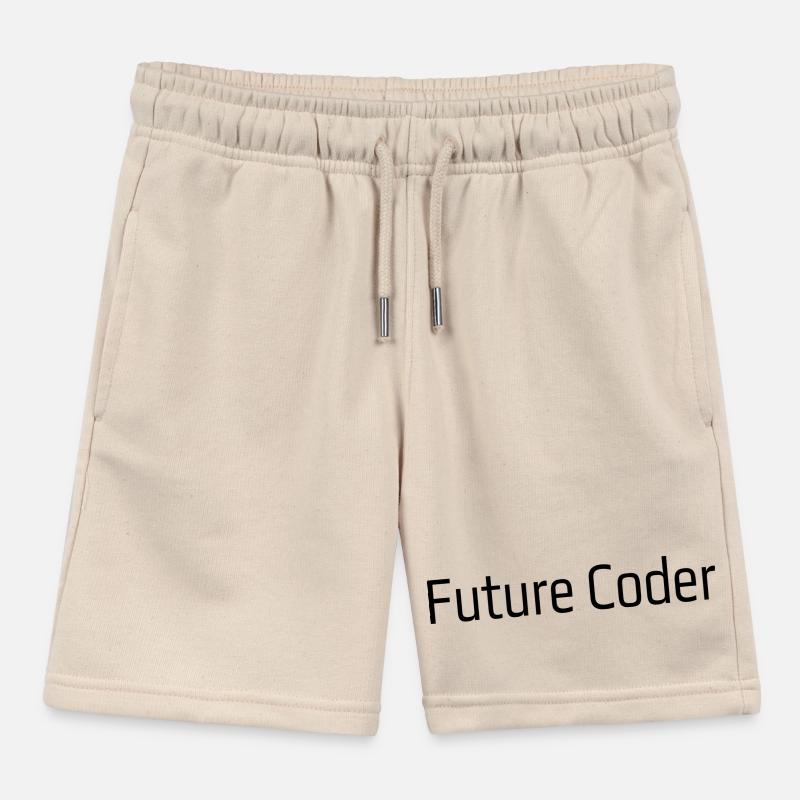 Future Coder Kids Organic Sweat Shorts by Stanley/Stella