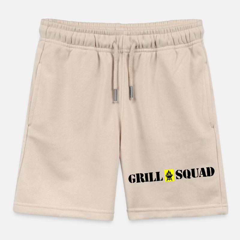 Grill Squad Grilling Kids Organic Sweat Shorts by Stanley/Stella