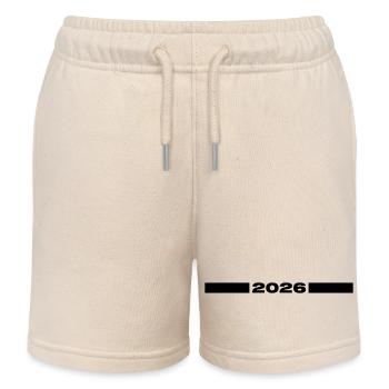Ligne 2026 - Short de jogging enfant bio Stanley/Stella - écru doux - Devant