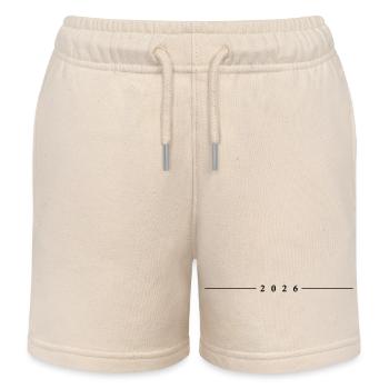 Ligne 2026 - Short de jogging enfant bio Stanley/Stella - écru doux - Devant