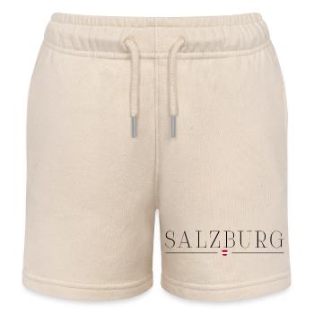 Salzburg, Austria Style Design T-Shirt - Kids Organic Sweat Shorts by Stanley/Stella - soft Ecru - Front
