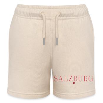 Salzburg, Austria Style Design T-Shirt - Kids Organic Sweat Shorts by Stanley/Stella - soft Ecru - Front