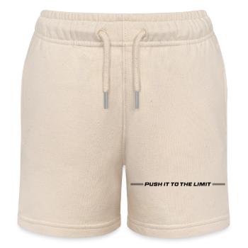 Push It To The Limit - Kids Organic Sweat Shorts by Stanley/Stella - soft Ecru - Front