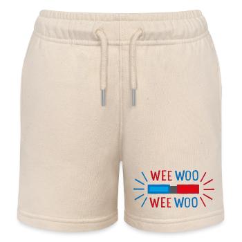 weewoo - Short de jogging enfant bio Stanley/Stella - écru doux - Devant