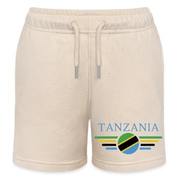 J’aime la Tanzanie, T-Shirt Design Style Élégance - Short de jogging enfant bio Stanley/Stella - écru doux - Devant