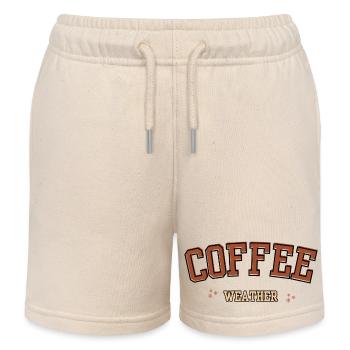 Kaffee-Wetter - Kinder Organic Joggingshorts Mini Bolter von Stanley/Stella - Natur - Vorne