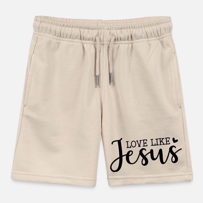 Aimer comme Jésus Short de jogging enfant bio Stanley/Stella