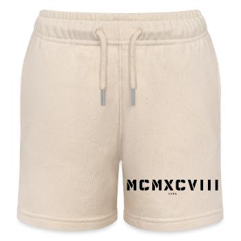 Römische Zahl Geburtsjahr Made in 1998 - Kinder Organic Joggingshorts Mini Bolter von Stanley/Stella - Natur - Vorne