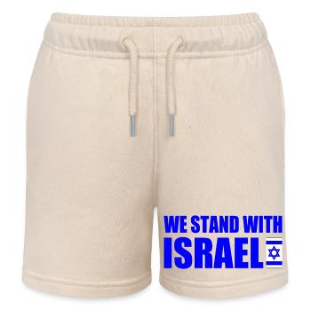 We stand with israel - Short de jogging enfant bio Stanley/Stella - écru doux - Devant