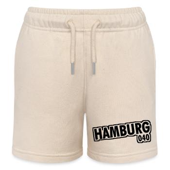 Hamburg - 040 - Hansestadt - Alster - Elbe - Kinder Organic Joggingshorts Mini Bolter von Stanley/Stella - Natur - Vorne