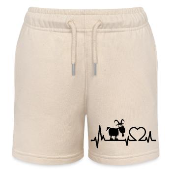 Ziege Heartbeat Farm Ziege Ziege Bill - Kinder Organic Joggingshorts Mini Bolter von Stanley/Stella - Natur - Vorne