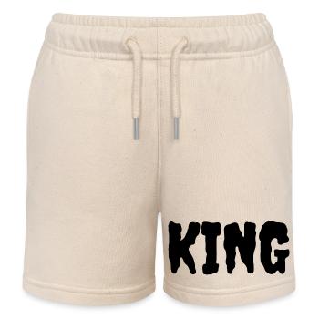 Ich bin ein König - Kinder Organic Joggingshorts Mini Bolter von Stanley/Stella - Natur - Vorne