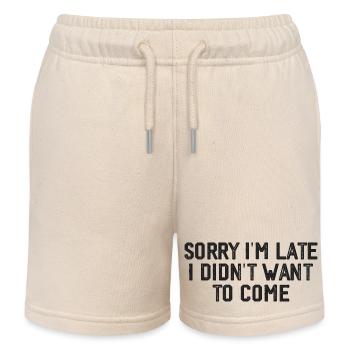 Sorry I'm Late I Didn't Want to Come - Short de jogging enfant bio Stanley/Stella - écru doux - Devant