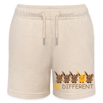 5 Hasen Freunde Unterschied Be Different Anders - Kinder Organic Joggingshorts Mini Bolter von Stanley/Stella - Natur - Vorne