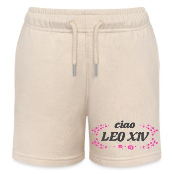 ciao Leo XIV - Kinder Organic Joggingshorts Mini Bolter von Stanley/Stella - Natur - Vorne