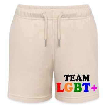 Team lgbt - Short de jogging enfant bio Stanley/Stella - écru doux - Devant